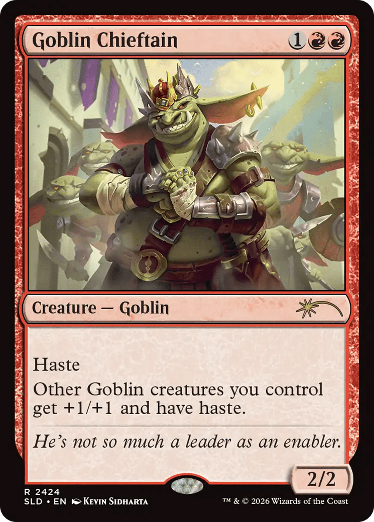 Goblin Chieftain (2424) [Secret Lair Drop Series] MTG Single Magic: The Gathering  | Multizone: Comics And Games