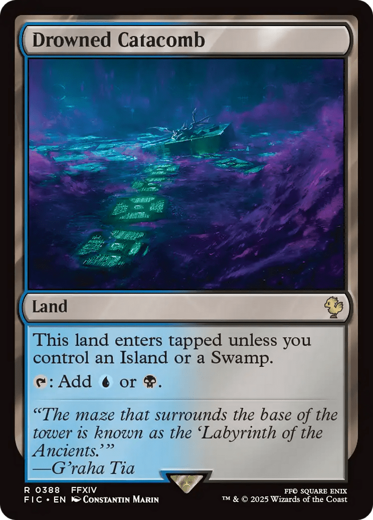 Drowned Catacomb [FINAL FANTASY Commander] MTG Single Magic: The Gathering  | Multizone: Comics And Games