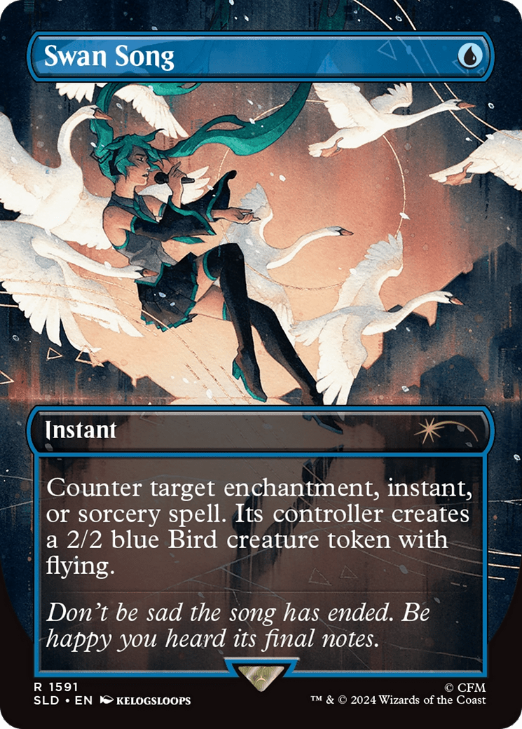 Swan Song (1591) [Secret Lair Drop Series] MTG Single Magic: The Gathering  | Multizone: Comics And Games