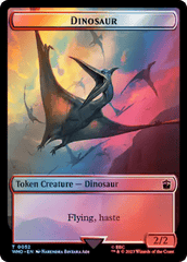 Human (0037) // Dinosaur Double-Sided Token (Surge Foil) [Doctor Who Tokens] MTG Single Magic: The Gathering  | Multizone: Comics And Games