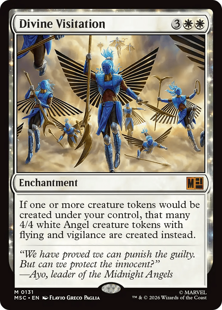 Divine Visitation (Surge Foil) [Marvel Super Heroes Commander] MTG Single Magic: The Gathering  | Multizone: Comics And Games