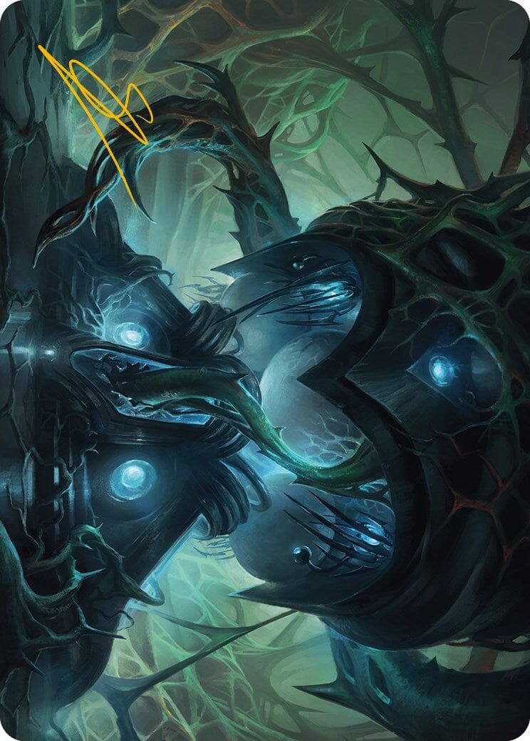 Expand the Sphere Art Card (Gold-Stamped Signature) [Phyrexia: All Will Be One Art Series] MTG Single Magic: The Gathering  | Multizone: Comics And Games