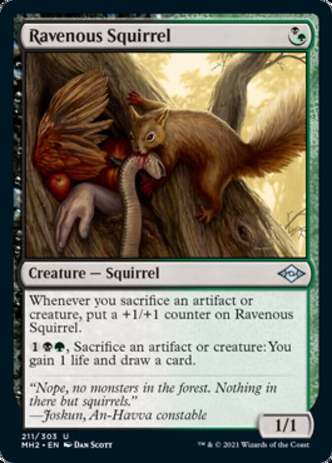 Ravenous Squirrel [Modern Horizons 2] MTG Single Magic: The Gathering  | Multizone: Comics And Games