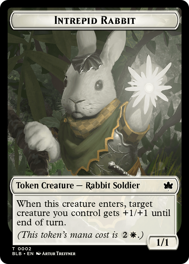 Intrepid Rabbit Token [Bloomburrow Tokens] MTG Single Magic: The Gathering  | Multizone: Comics And Games