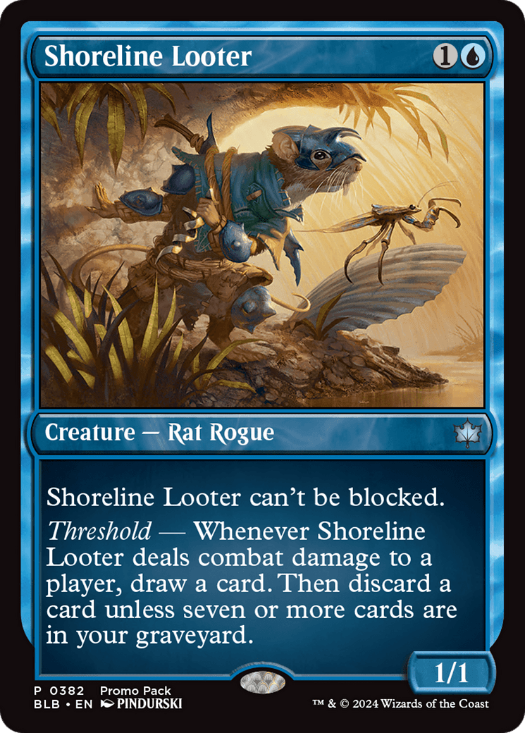 Shoreline Looter [Bloomburrow Promos] MTG Single Magic: The Gathering  | Multizone: Comics And Games