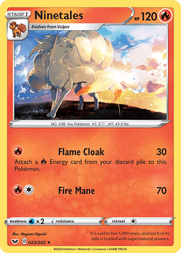 Ninetales (023/202) [Sword & Shield: Base Set] Pokemon Single Pokémon  | Multizone: Comics And Games