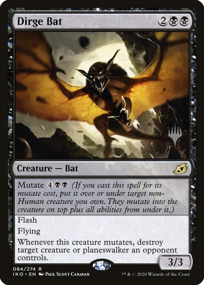 Dirge Bat (Promo Pack) [Ikoria: Lair of Behemoths Promos] MTG Single Magic: The Gathering  | Multizone: Comics And Games