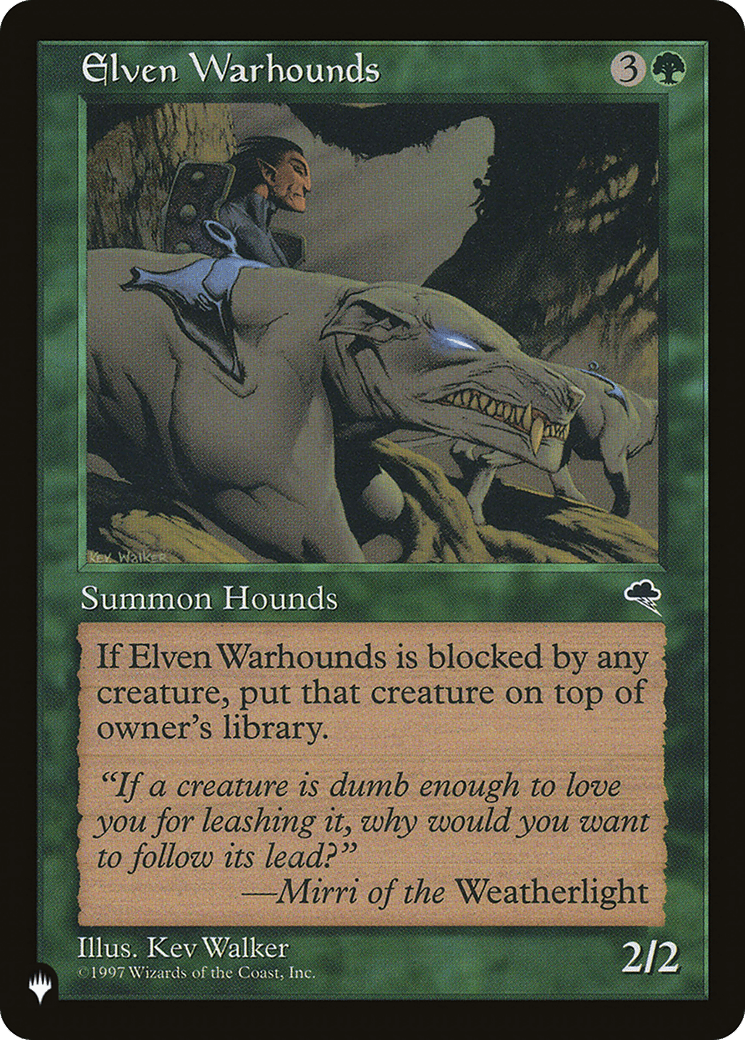 Elven Warhounds [The List] MTG Single Magic: The Gathering  | Multizone: Comics And Games