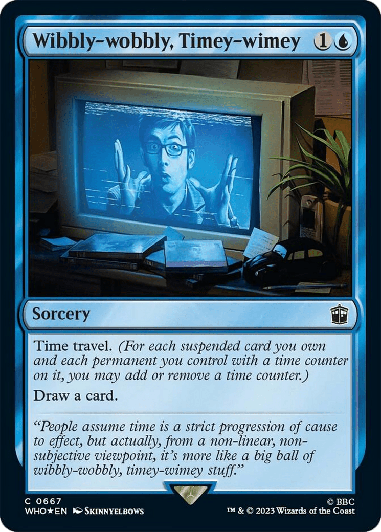 Wibbly-wobbly, Timey-wimey (Surge Foil) [Doctor Who] MTG Single Magic: The Gathering  | Multizone: Comics And Games
