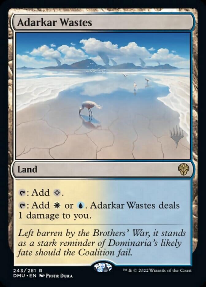 Adarkar Wastes (Promo Pack) [Dominaria United Promos] MTG Single Magic: The Gathering  | Multizone: Comics And Games