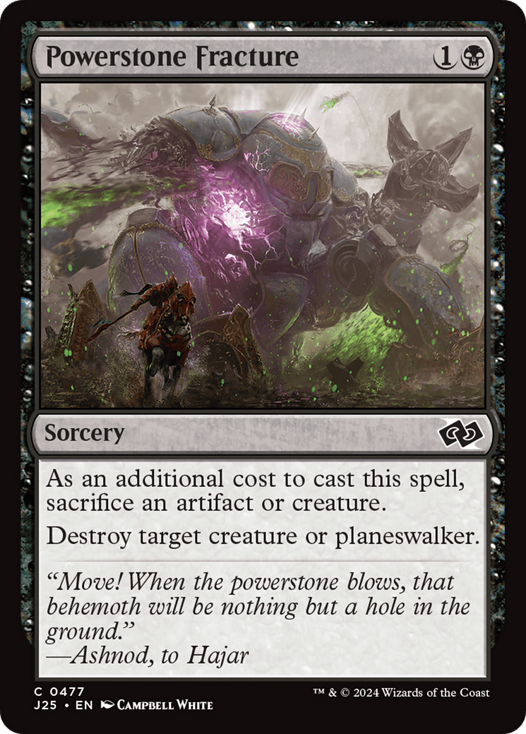 Powerstone Fracture [Foundations Jumpstart] MTG Single Magic: The Gathering  | Multizone: Comics And Games