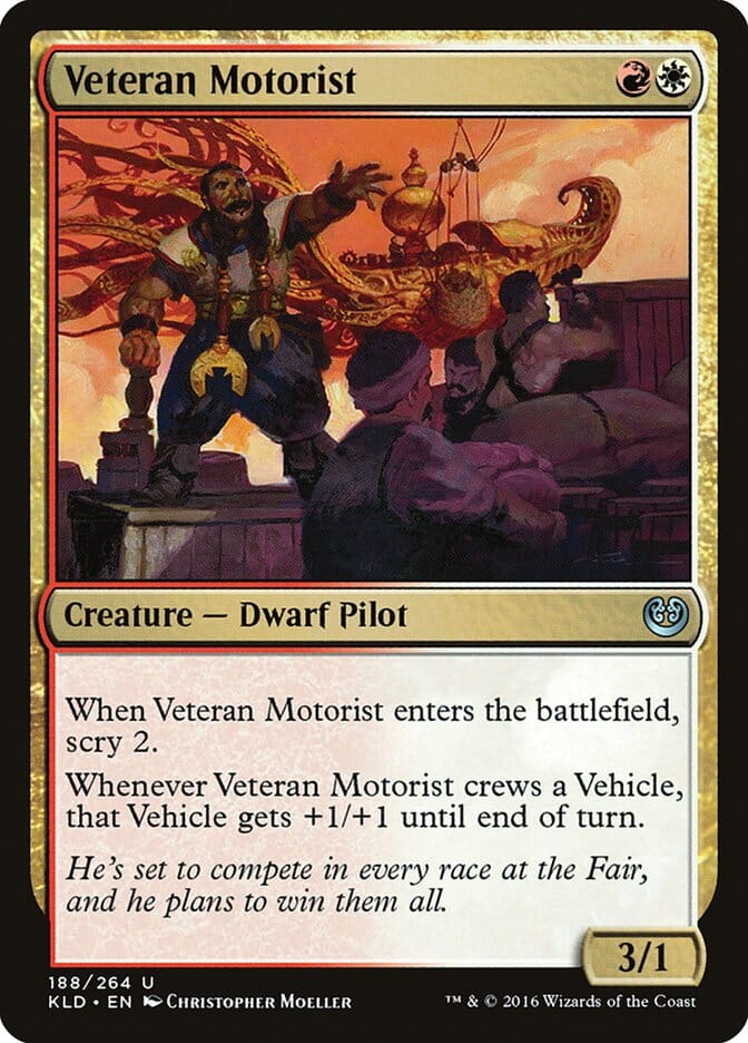 Veteran Motorist [Kaladesh] MTG Single Magic: The Gathering  | Multizone: Comics And Games