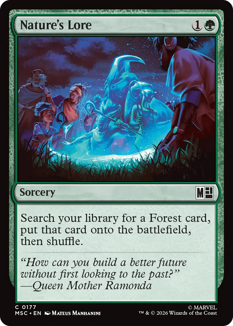 Nature's Lore [Marvel Super Heroes Commander] MTG Single Magic: The Gathering  | Multizone: Comics And Games