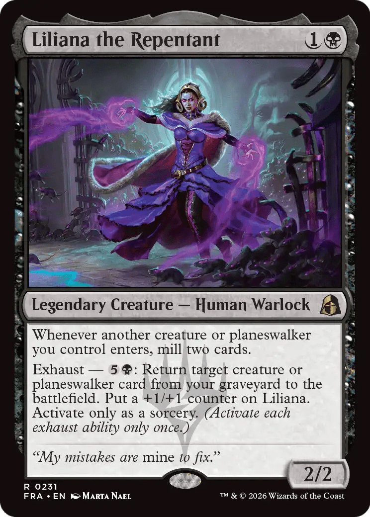 Liliana the Repentant [Reality Fracture] MTG Single Magic: The Gathering  | Multizone: Comics And Games
