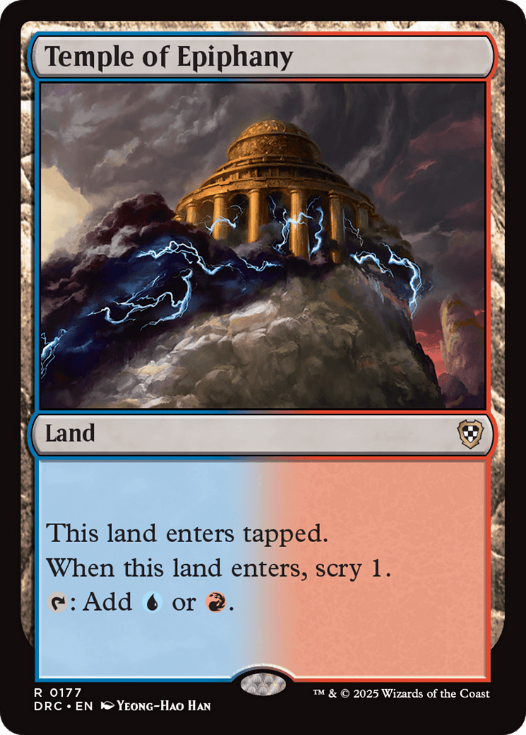 Temple of Epiphany [Aetherdrift Commander] MTG Single Magic: The Gathering  | Multizone: Comics And Games