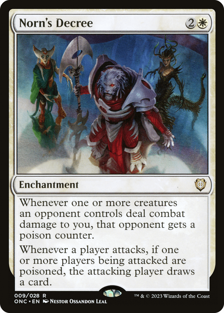 Norn's Decree [Phyrexia: All Will Be One Commander] MTG Single Magic: The Gathering  | Multizone: Comics And Games