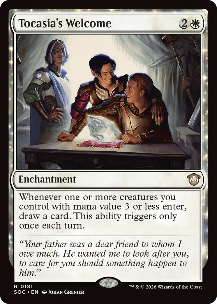 Tocasia's Welcome [Secrets of Strixhaven Commander] MTG Single Magic: The Gathering  | Multizone: Comics And Games