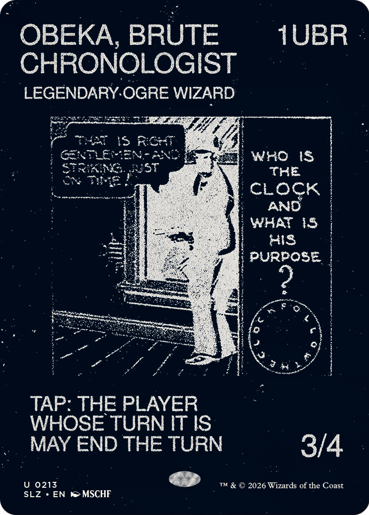 Obeka, Brute Chronologist (0213) [Secret Lair x MSCHF: The Zeta Set] MTG Single Magic: The Gathering  | Multizone: Comics And Games