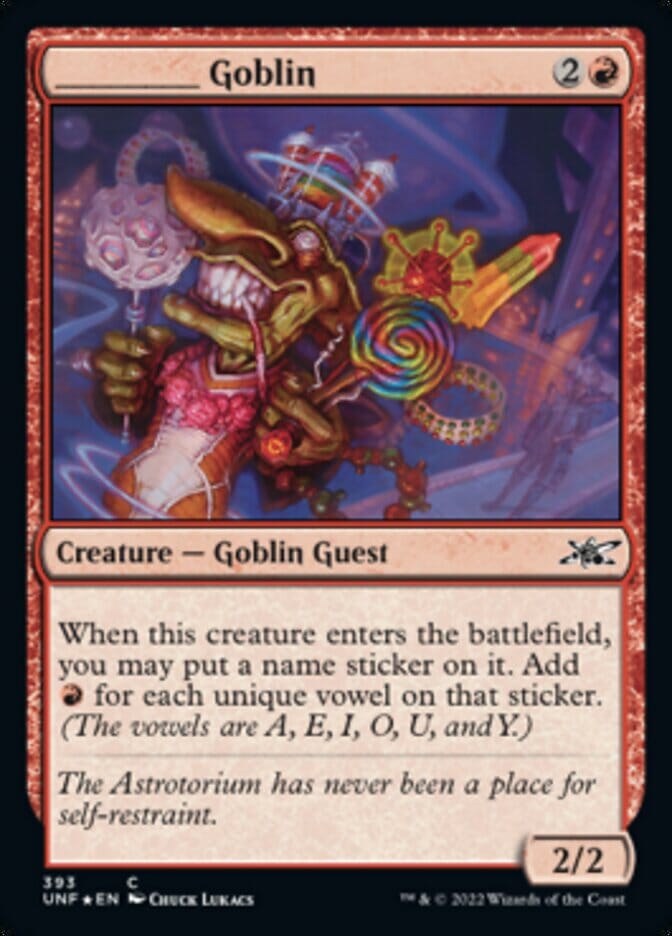 _____ Goblin (Galaxy Foil) [Unfinity] MTG Single Magic: The Gathering  | Multizone: Comics And Games