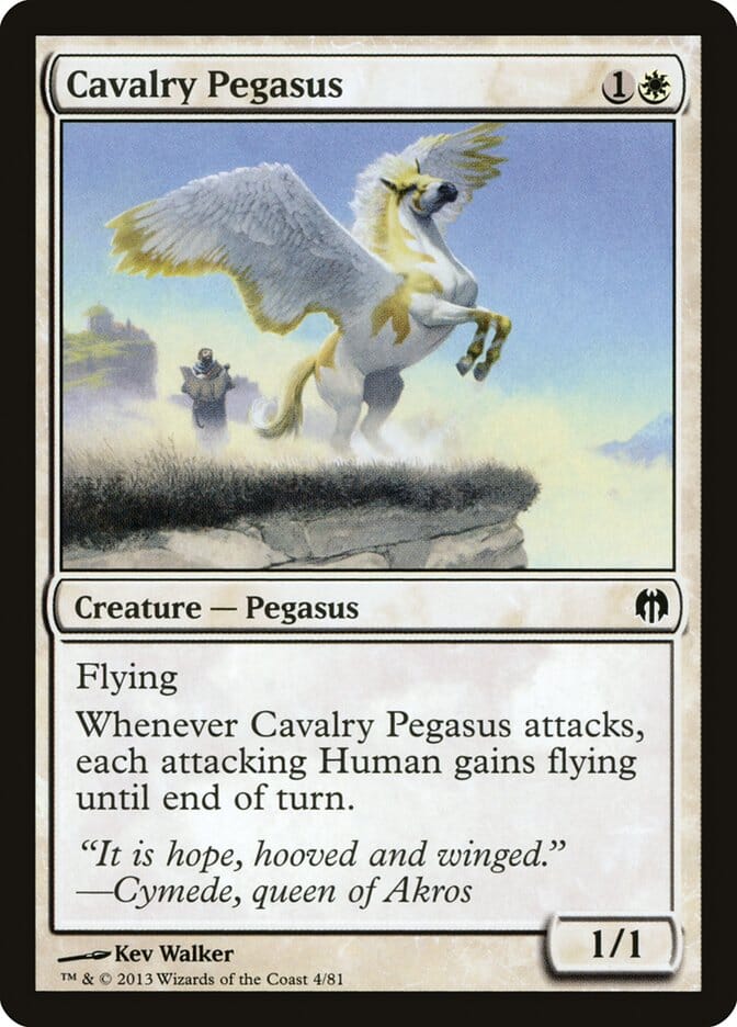 Cavalry Pegasus [Duel Decks: Heroes vs. Monsters] MTG Single Magic: The Gathering  | Multizone: Comics And Games