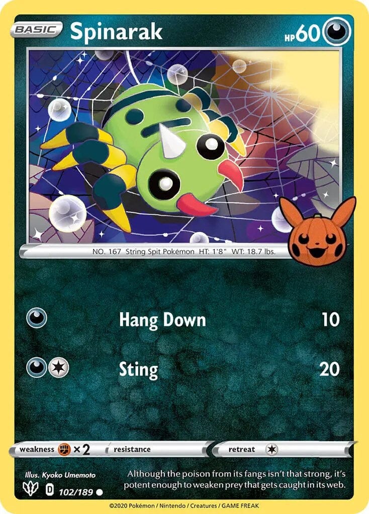 Spinarak (102/189) [Trick or Trade] Pokemon Single Pokémon  | Multizone: Comics And Games