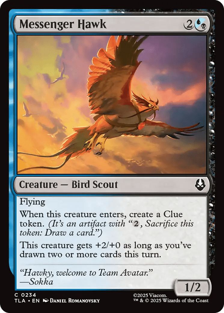 Messenger Hawk [Avatar: The Last Airbender] MTG Single Magic: The Gathering  | Multizone: Comics And Games