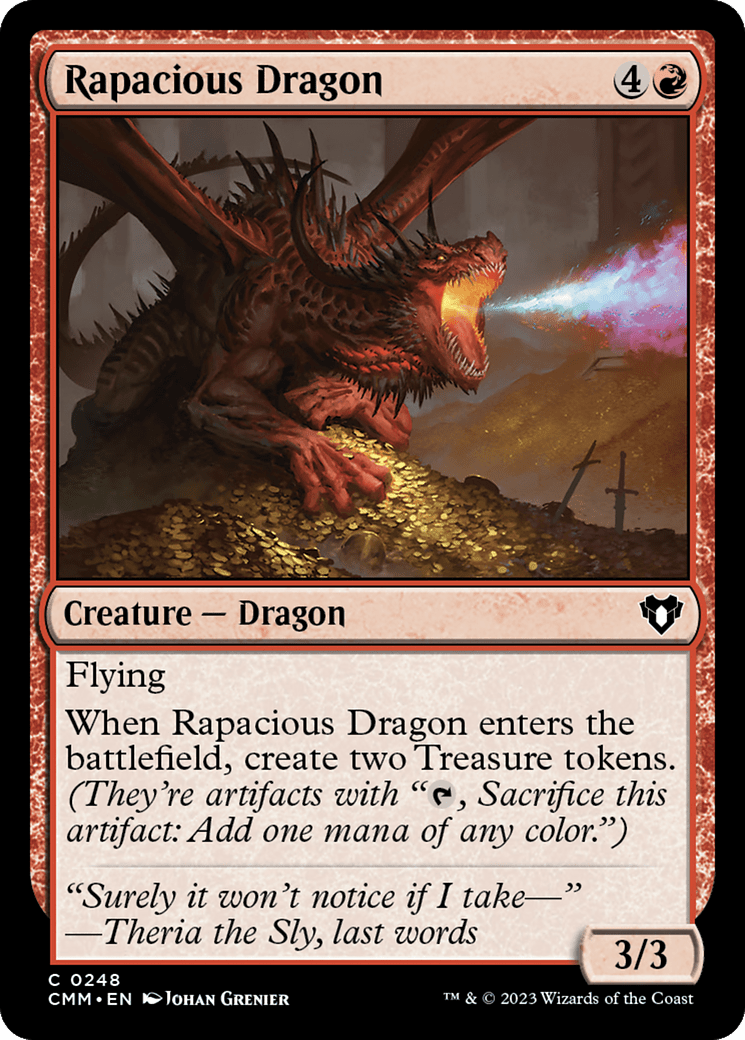 Rapacious Dragon [Commander Masters] MTG Single Magic: The Gathering  | Multizone: Comics And Games
