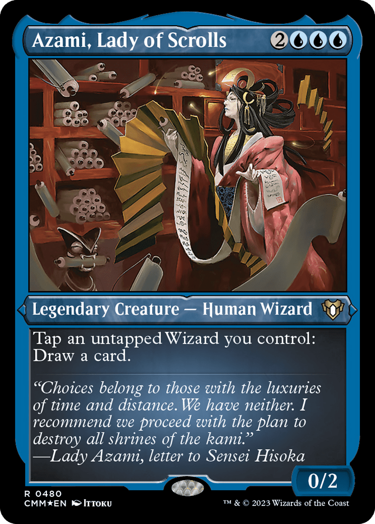 Azami, Lady of Scrolls (Foil Etched) [Commander Masters] MTG Single Magic: The Gathering  | Multizone: Comics And Games