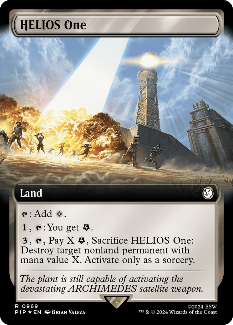 HELIOS One (Extended Art) (Surge Foil) [Fallout] MTG Single Magic: The Gathering  | Multizone: Comics And Games