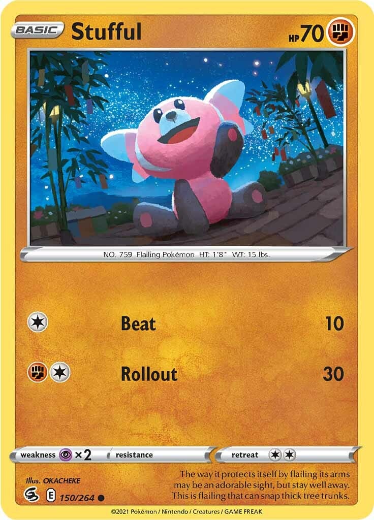 Stufful (150/264) [Sword & Shield: Fusion Strike] Pokemon Single Pokémon  | Multizone: Comics And Games