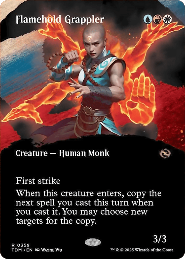 Flamehold Grappler (Borderless) [Tarkir: Dragonstorm] MTG Single Magic: The Gathering  | Multizone: Comics And Games