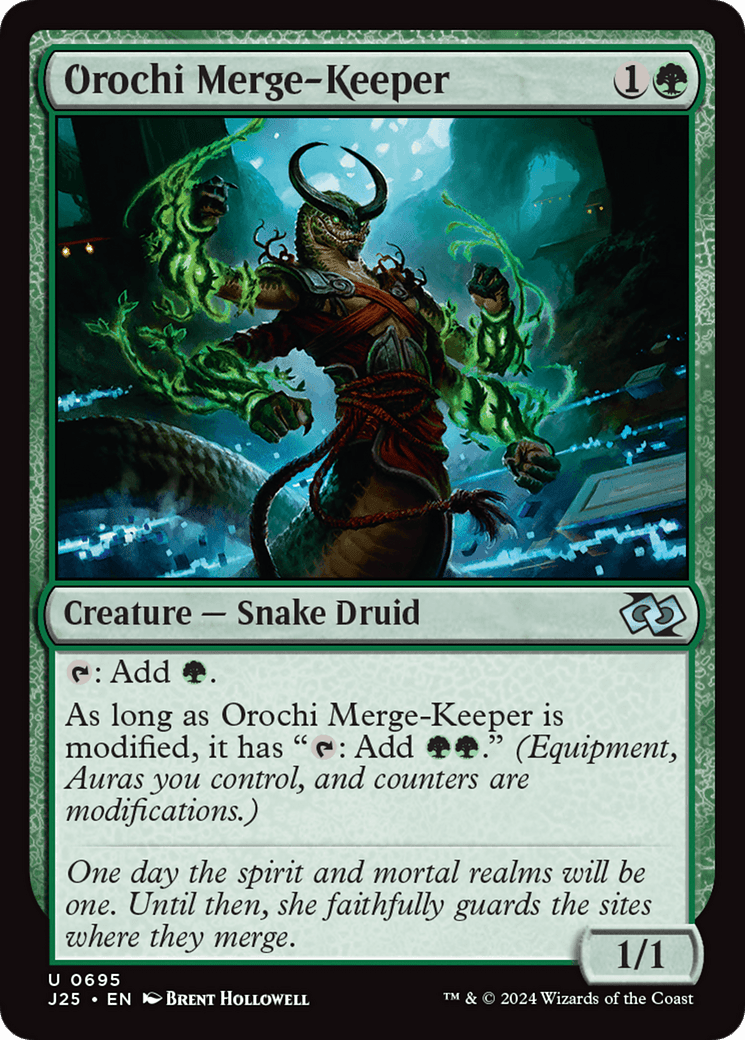 Orochi Merge-Keeper [Foundations Jumpstart] MTG Single Magic: The Gathering  | Multizone: Comics And Games
