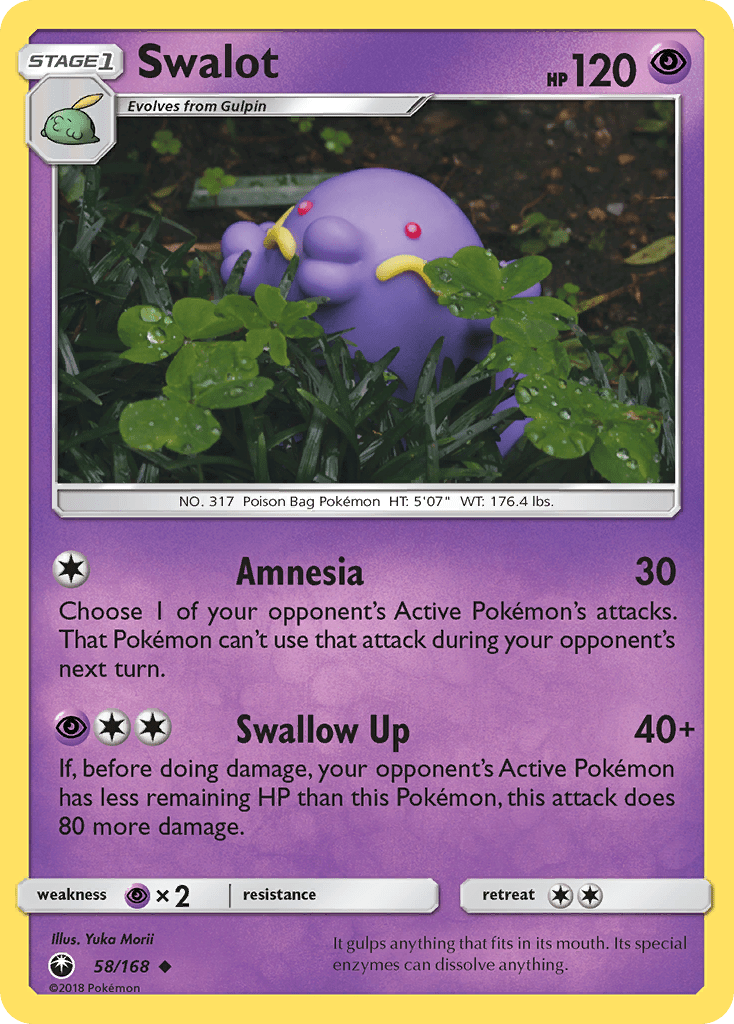 Swalot (58/168) [Sun & Moon: Celestial Storm] Pokemon Single Pokémon  | Multizone: Comics And Games