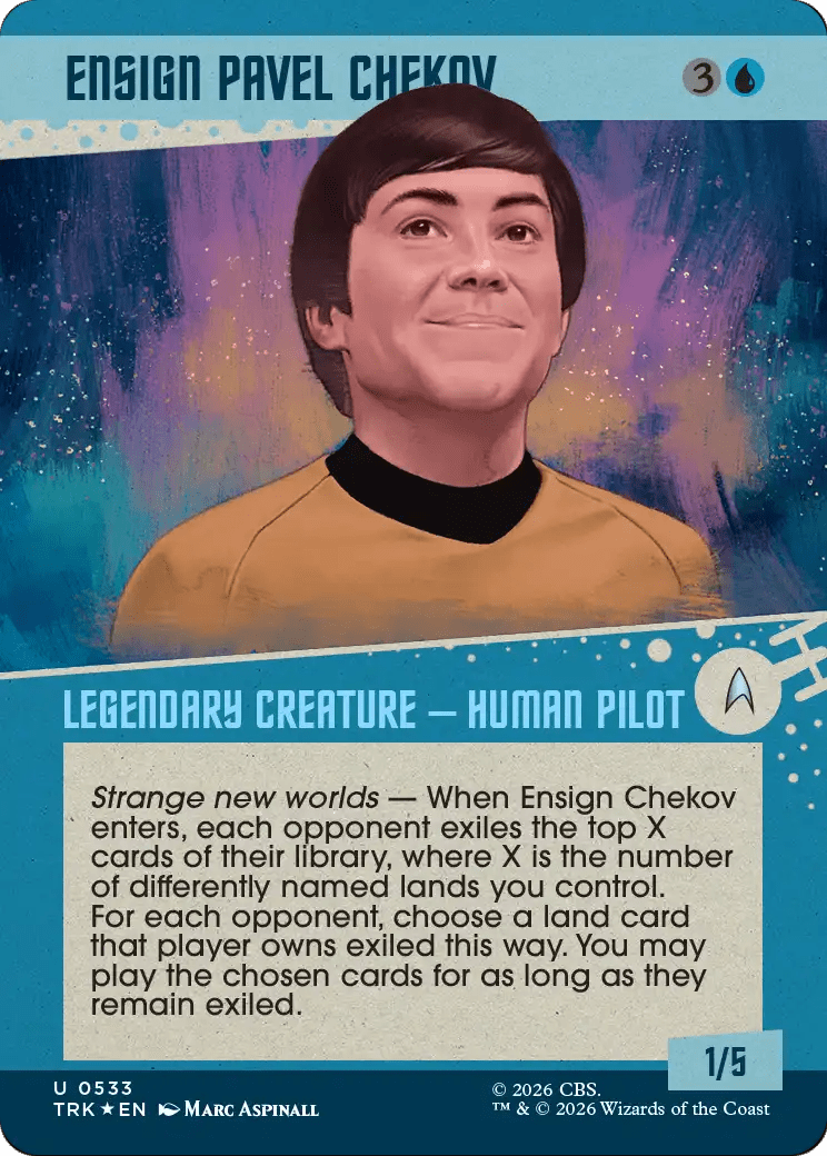 Ensign Pavel Chekov (Showcase) (Surge Foil) [Star Trek] MTG Single Magic: The Gathering  | Multizone: Comics And Games