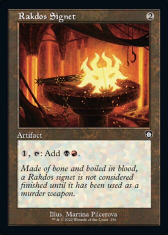 Rakdos Signet (Retro) [The Brothers' War Commander] MTG Single Magic: The Gathering  | Multizone: Comics And Games