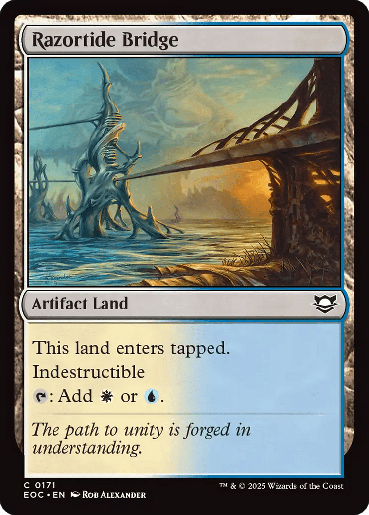 Razortide Bridge [Edge of Eternities Commander] MTG Single Magic: The Gathering  | Multizone: Comics And Games