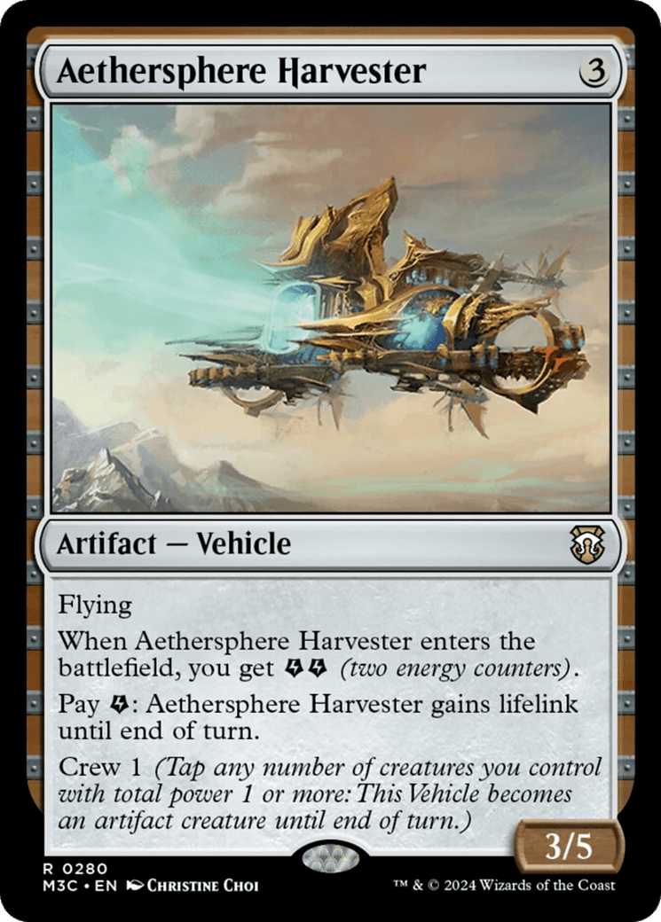 Aethersphere Harvester (Ripple Foil) [Modern Horizons 3 Commander] MTG Single Magic: The Gathering  | Multizone: Comics And Games