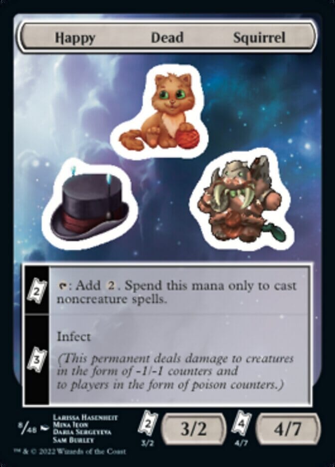Happy Dead Squirrel [Unfinity Stickers] MTG Single Magic: The Gathering  | Multizone: Comics And Games