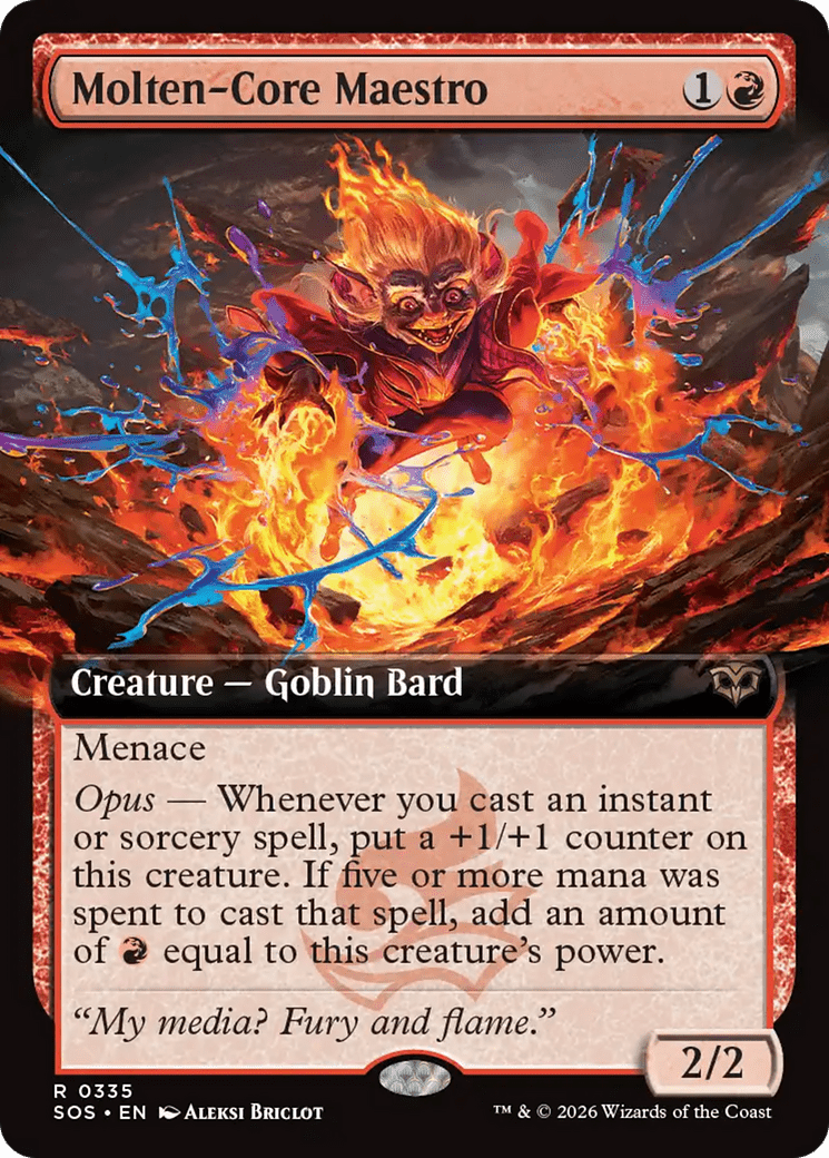 Molten-Core Maestro (Extended Art) [Secrets of Strixhaven] MTG Single Magic: The Gathering  | Multizone: Comics And Games