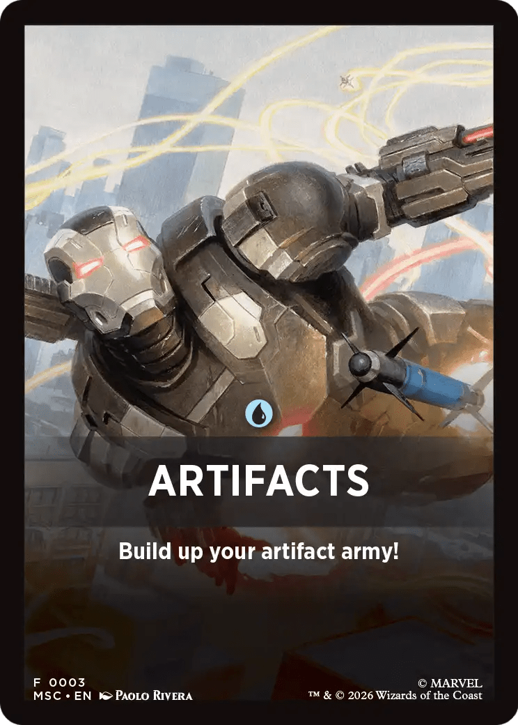 Artifacts Theme Card [Marvel Super Heroes Commander] MTG Single Magic: The Gathering  | Multizone: Comics And Games