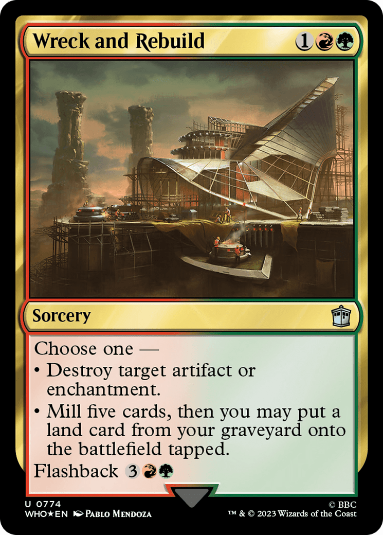 Wreck and Rebuild (Surge Foil) [Doctor Who] MTG Single Magic: The Gathering  | Multizone: Comics And Games