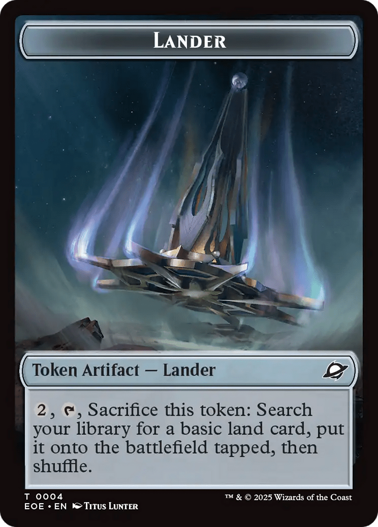 Robot // Lander (0004) Double-Sided Token [Edge of Eternities Tokens] MTG Single Magic: The Gathering  | Multizone: Comics And Games