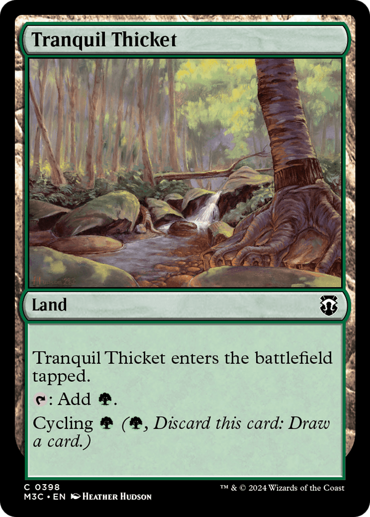 Tranquil Thicket (Ripple Foil) [Modern Horizons 3 Commander] MTG Single Magic: The Gathering  | Multizone: Comics And Games