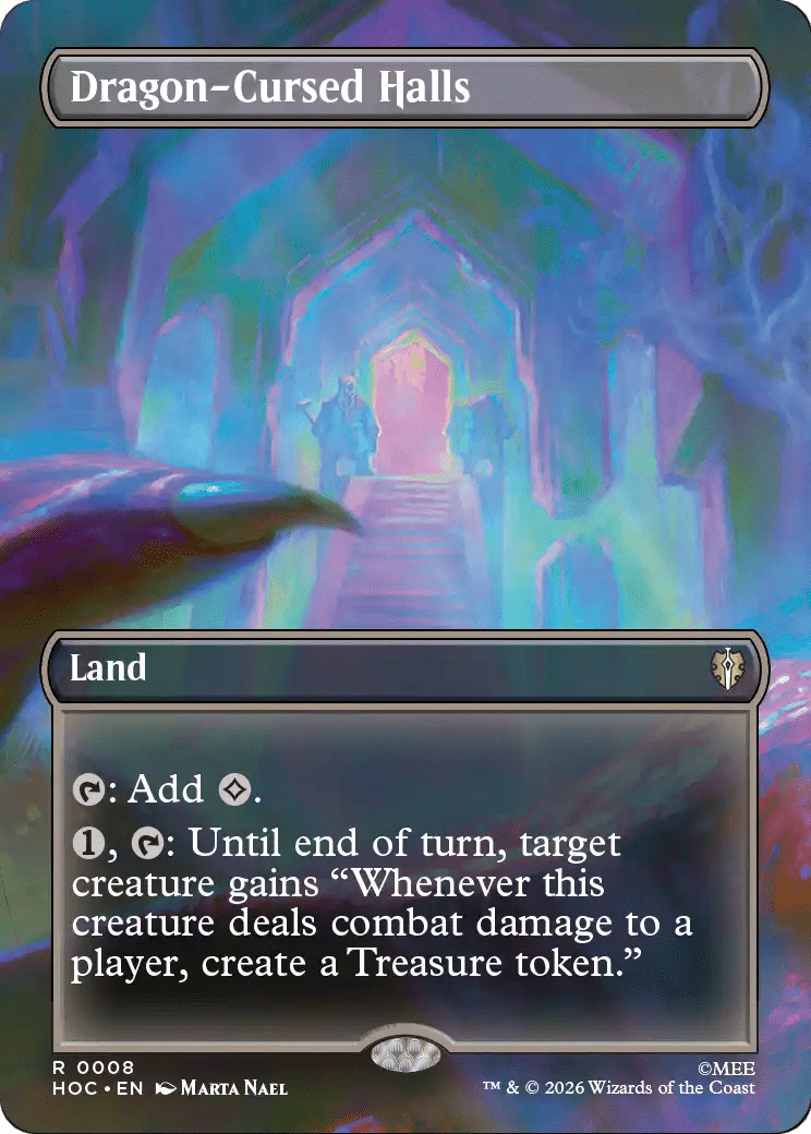 Dragon-Cursed Halls (Borderless) [The Hobbit: Eternal-Legal] MTG Single Magic: The Gathering  | Multizone: Comics And Games
