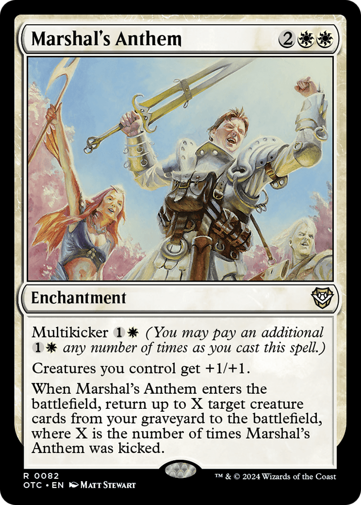 Marshal's Anthem [Outlaws of Thunder Junction Commander] MTG Single Magic: The Gathering  | Multizone: Comics And Games