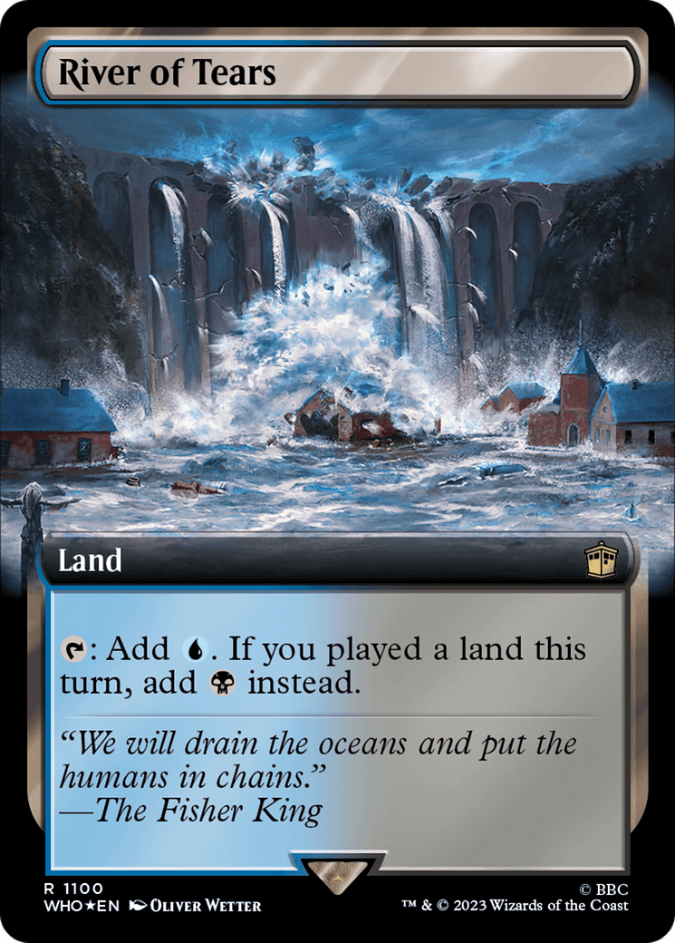 River of Tears (Extended Art) (Surge Foil) [Doctor Who] MTG Single Magic: The Gathering  | Multizone: Comics And Games
