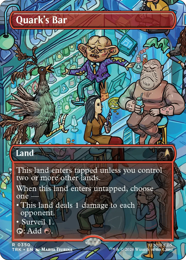Quark's Bar (Borderless) (0350) [Star Trek] MTG Single Magic: The Gathering  | Multizone: Comics And Games