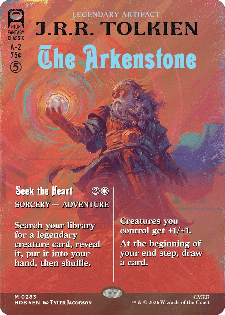 The Arkenstone (Borderless) (Surge Foil) [The Hobbit] MTG Single Magic: The Gathering  | Multizone: Comics And Games