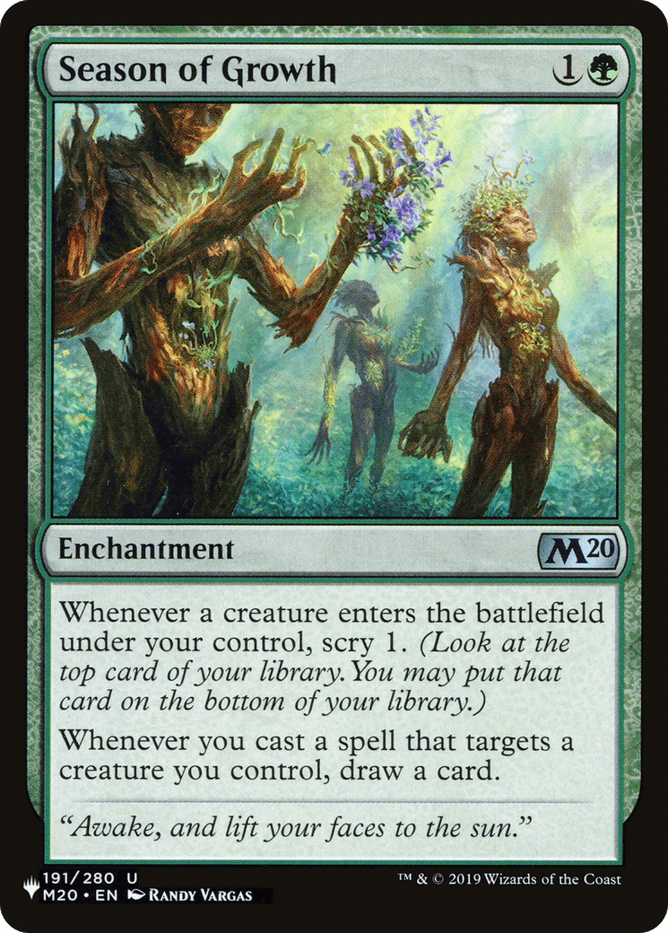 Season of Growth [The List] MTG Single Magic: The Gathering  | Multizone: Comics And Games
