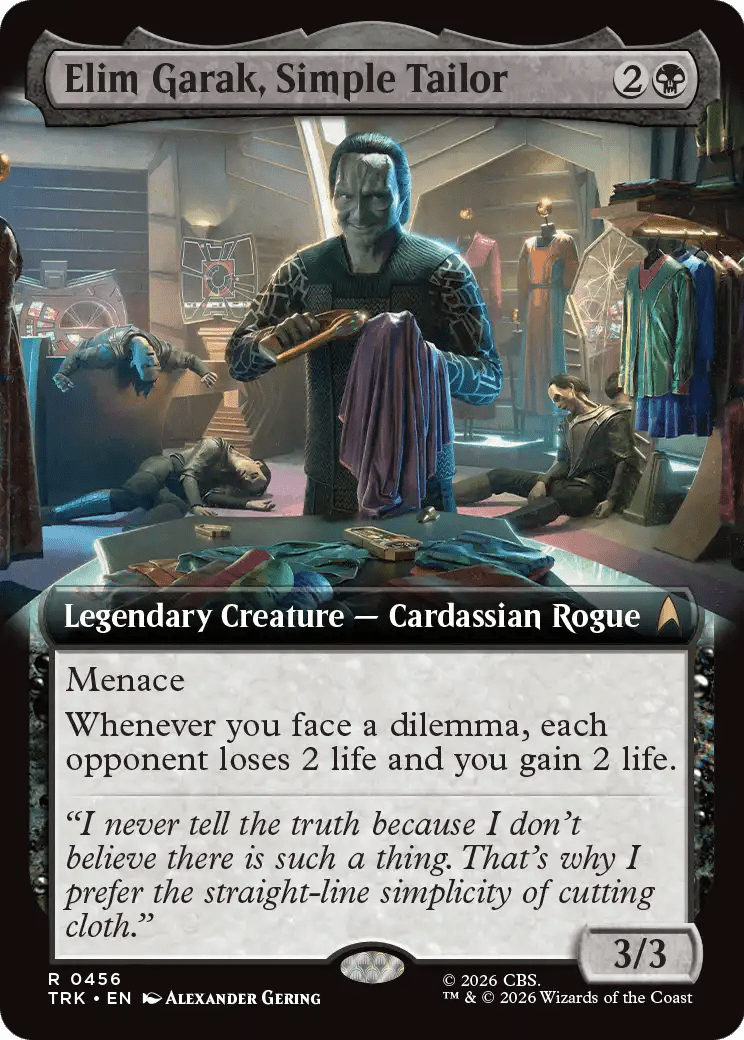 Elim Garak, Simple Tailor (Extended Art) [Star Trek] MTG Single Magic: The Gathering  | Multizone: Comics And Games